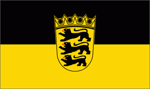 Die Flagge Baden-Wüerttembergs