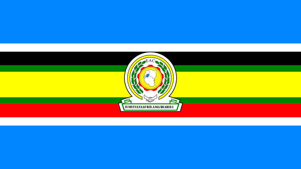 Flage der Ostafrikanischen Gemeinschaft (East African Community, EAC)