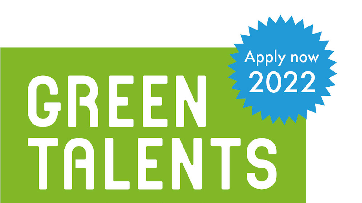 Flyer für Nachwuchswettbewerb Green Talents Award 2022