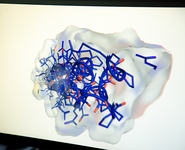 Kollagen Molekül 3D Ansicht 1 