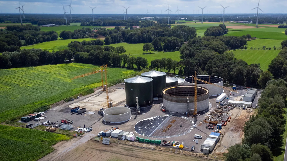 Bau der Biomethan-Gemeinschaftsanlage in Heek