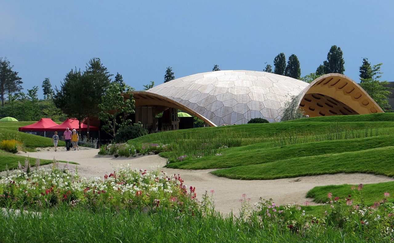 Bundesgartenschau 2019 - Bionischer Holzpavillon