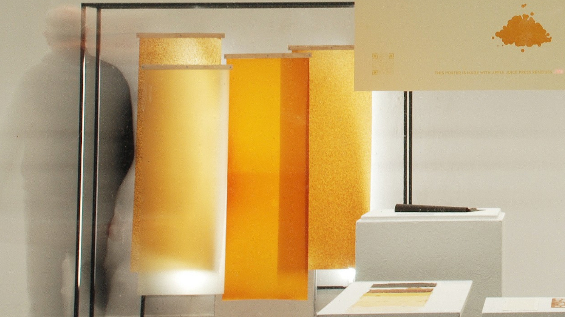Biomaterial aus Apfeltrester
