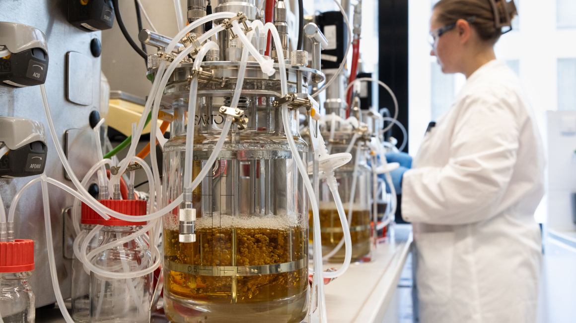 Bioreaktor im Forschungslabor von WACKER in München