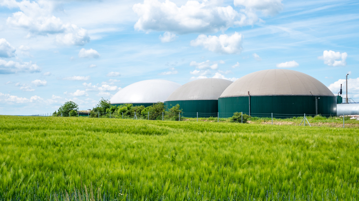 Biogasanlage in Deutschland.