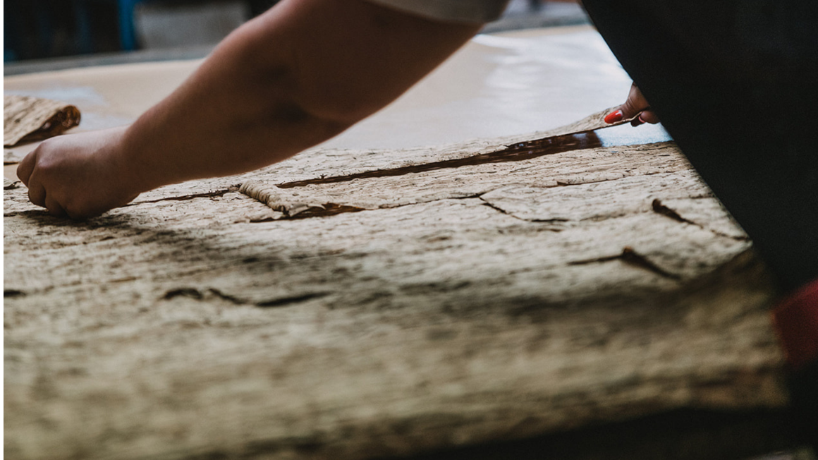 Herstellungsprozess von CORKonLINEN