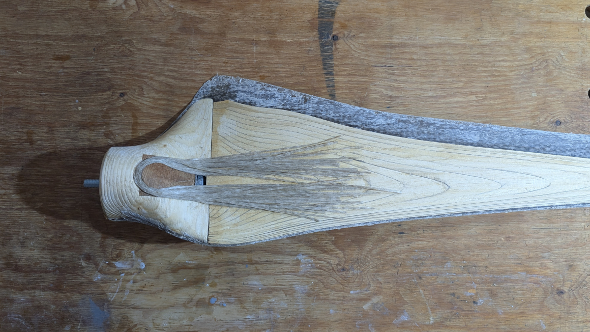 Querschnitt des Rotorblatts