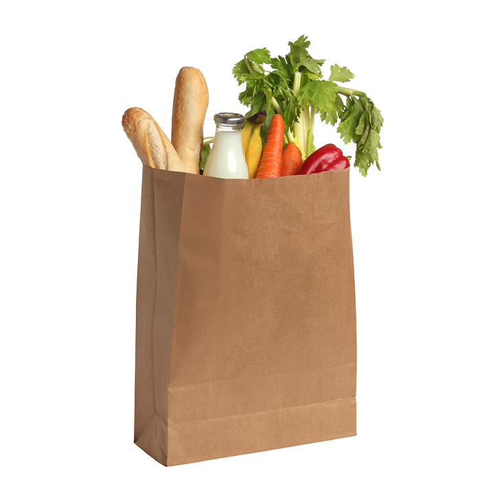 Papiertüte mit Gemüse