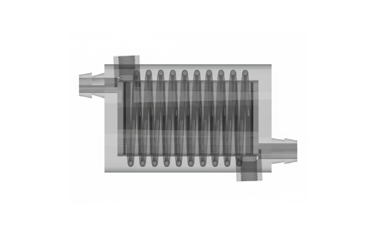CAD-Model des 3D-gedruckten Katalysators