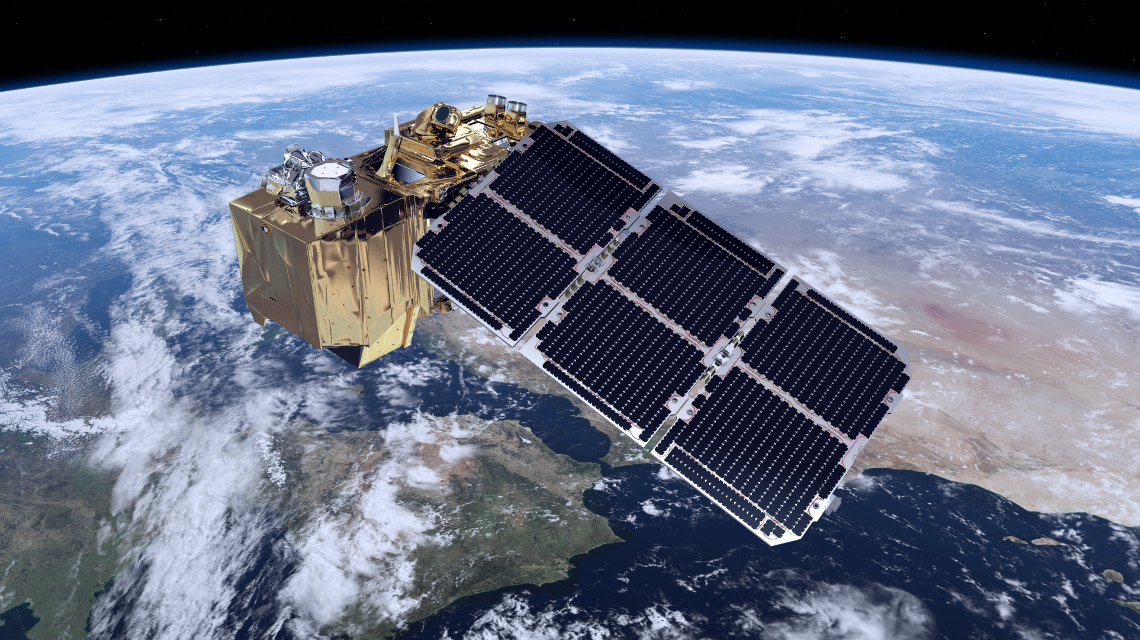 Der ESA-Satelit Sentinel 2 hat bereits erste Daten vom landwirtschaftlichen Testgelände der BASf geliefert.gelie