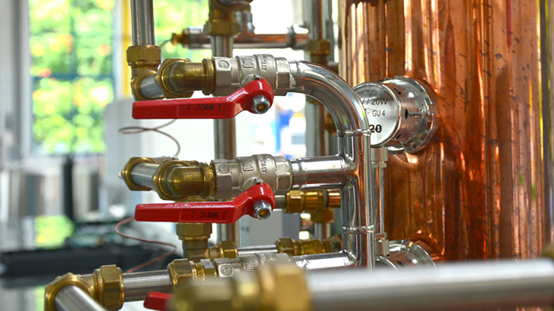 Die Technikum-Anlage in der Brau- und Getränketechnologie dient der Herstellung innovativer Getränke.