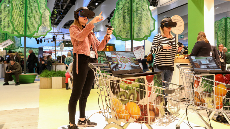 Virtueller Supermarkt auf der Grünen Woche