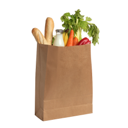 Papiertüte mit Gemüse