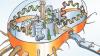 Die Zelle als Chemiefabrik - Illustration Die Zelle als Chemiefabrik - Illustration