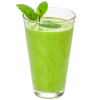 Grüner Smoothie mit Algen